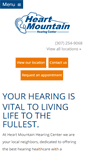 Mobile Screenshot of heartmountainhearing.com