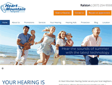 Tablet Screenshot of heartmountainhearing.com